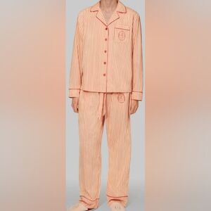 Taylor Swift Coral Striped Pajama Set